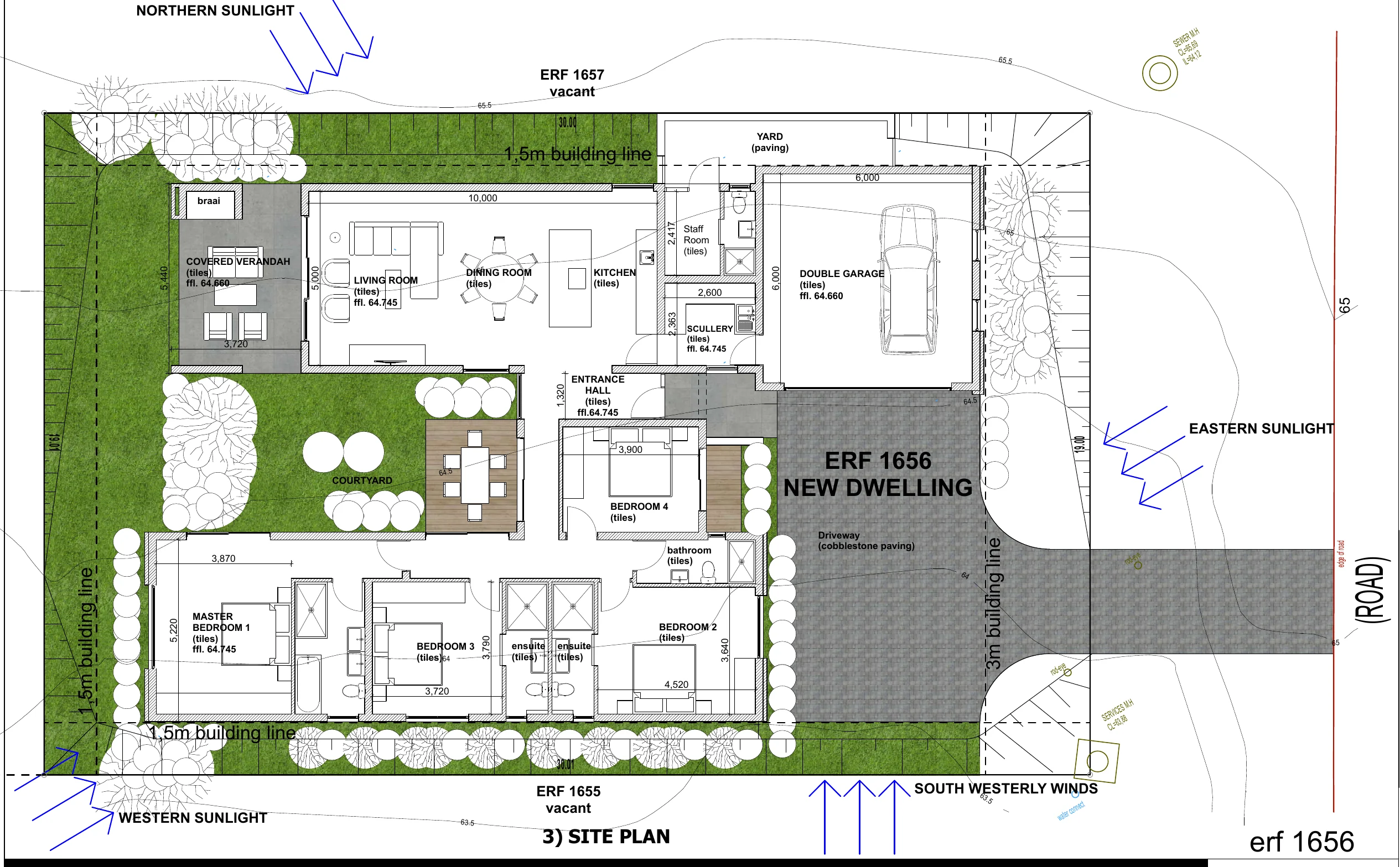 Architectural site plan for The Signature on ERF 1656